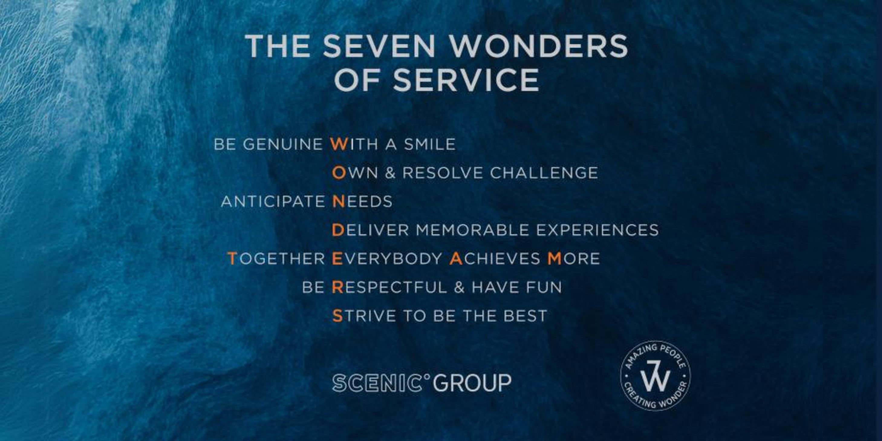 Scenic Groups Seven Wonders of Service